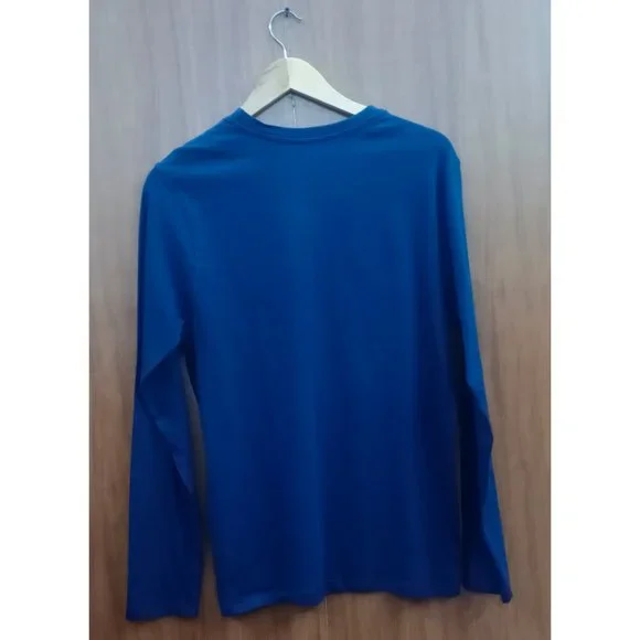 Men Round Neck Pure Cotton T-shirt - Picture 2 of 3